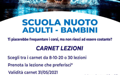 CARNET LEZIONI SCUOLA NUOTO