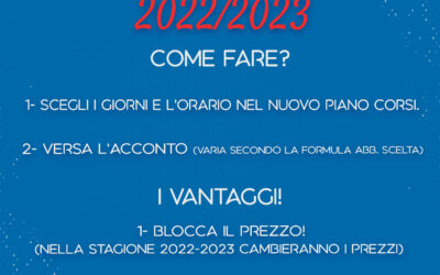 PRE ISCRIZIONI 2022/2023